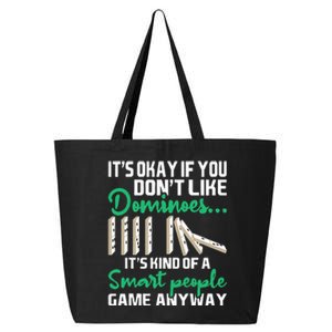 Smart People Game Anyway Dominoes Lover Domino Player 25L Jumbo Tote