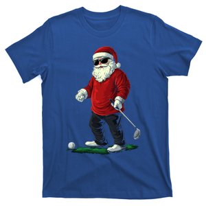 Santa Playing Golf Christmas Golfer Xmas Gift T-Shirt