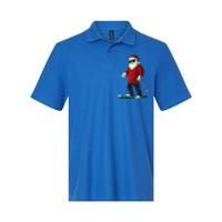 Santa Playing Golf Christmas Golfer Xmas Gift Softstyle Adult Sport Polo