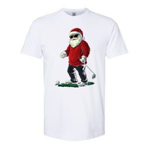 Santa Playing Golf Christmas Golfer Xmas Gift Softstyle CVC T-Shirt