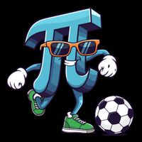 Soccer Pi Geeky Math Nerdy Teacher Funny Pi Day Funny Gift 7-Panel Snapback Hat