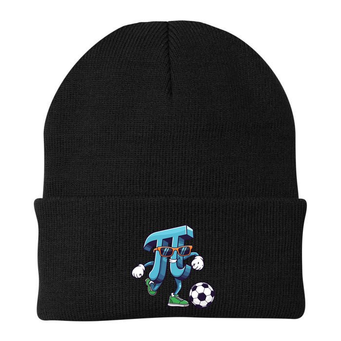 Soccer Pi Geeky Math Nerdy Teacher Funny Pi Day Funny Gift Knit Cap Winter Beanie