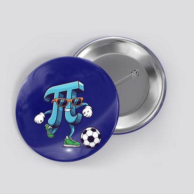 Soccer Pi Geeky Math Nerdy Teacher Funny Pi Day Funny Gift Button