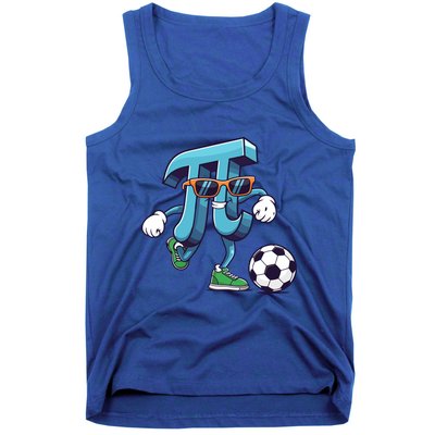 Soccer Pi Geeky Math Nerdy Teacher Funny Pi Day Funny Gift Tank Top