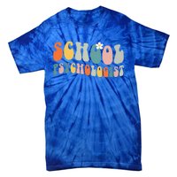 School Psychologist Groovy Retro Vintage Psychology Teacher Tie-Dye T-Shirt