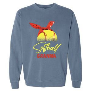 Softball Player Granna Mother's Day Gifts Garment-Dyed Sweatshirt