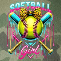 Softball Player Girl Ice Cream Softball Drip  Legacy Tie Dye Trucker Hat