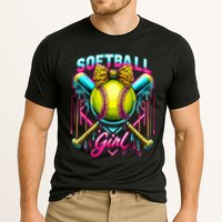 Softball Player Girl Ice Cream Softball Drip  Cooling Performance Crew T-Shirt