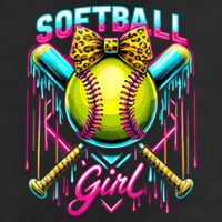 Softball Player Girl Ice Cream Softball Drip  Adult Drive Performance Visor