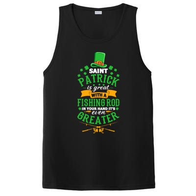 Saint Patrick? Great But While Fishing It's Even Greater! Gift PosiCharge Competitor Tank