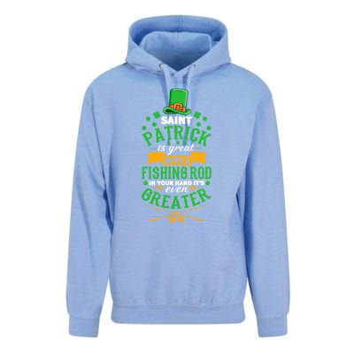 Saint Patrick? Great But While Fishing It's Even Greater! Gift Unisex Surf Hoodie