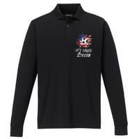 Soccer Players Gift Its Called Soccer funny futbol Performance Long Sleeve Polo