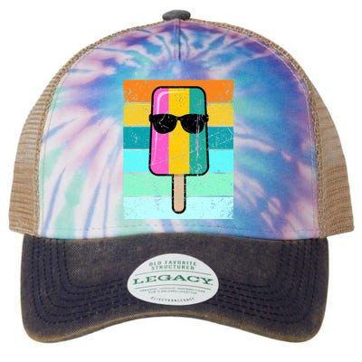 Summer Popsicle Gift Funny Ice Cream Beach Pool Party Gift Legacy Tie Dye Trucker Hat