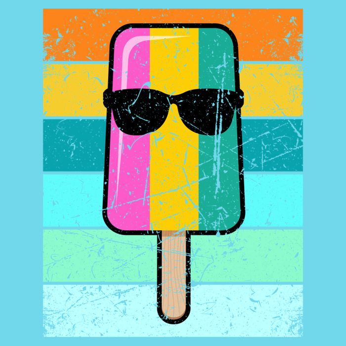Summer Popsicle Gift Funny Ice Cream Beach Pool Party Gift Long Sleeve Shirt