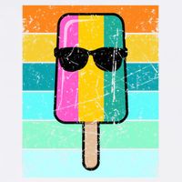 Summer Popsicle Gift Funny Ice Cream Beach Pool Party Gift Cooling Performance Crew T-Shirt