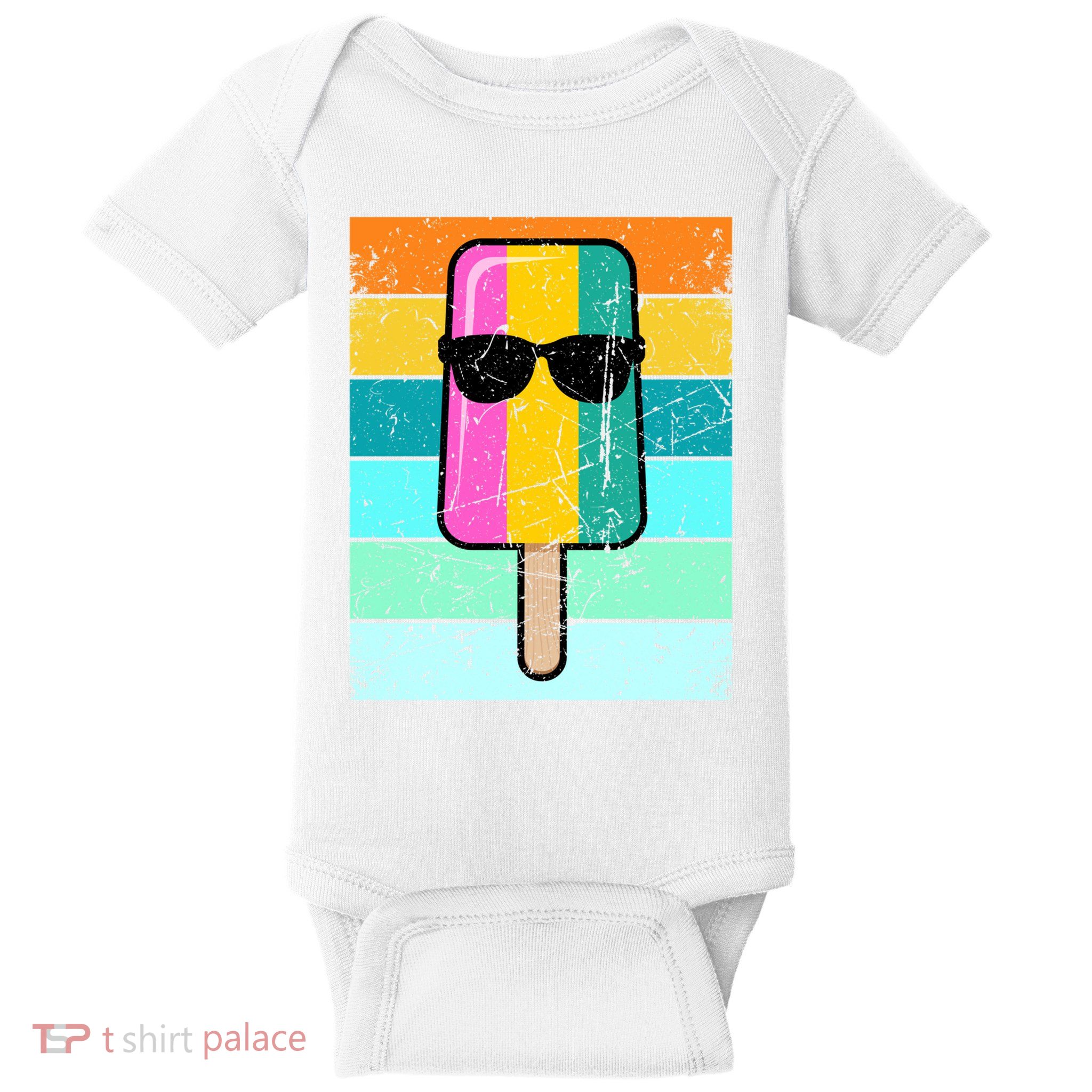 Summer Popsicle Gift Funny Ice Cream Beach Pool Party Gift Baby Bodysuit