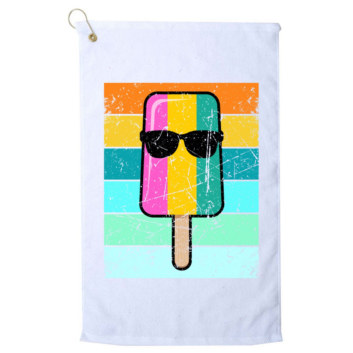 Summer Popsicle Gift Funny Ice Cream Beach Pool Party Gift Golf Towel