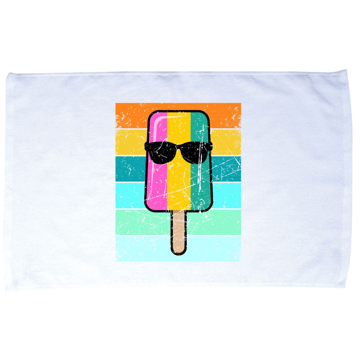 Summer Popsicle Gift Funny Ice Cream Beach Pool Party Gift Microfiber Hand Towel