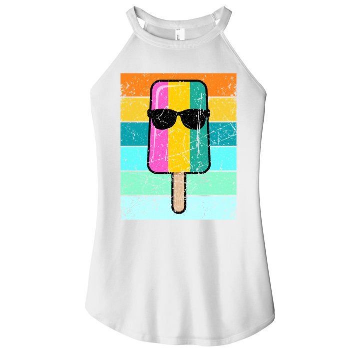 Summer Popsicle Gift Funny Ice Cream Beach Pool Party Gift Women's Perfect Tri Rocker Tank
