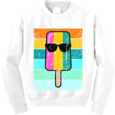 Summer Popsicle Gift Funny Ice Cream Beach Pool Party Gift Kids Sweatshirt