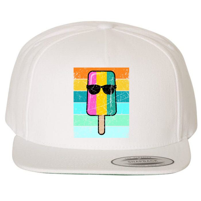 Summer Popsicle Gift Funny Ice Cream Beach Pool Party Gift Wool Snapback Cap