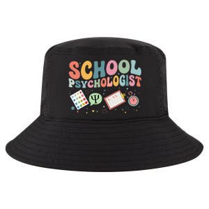 School Psychologist Groovy Psychology Teacher Cool Comfort Performance Bucket Hat