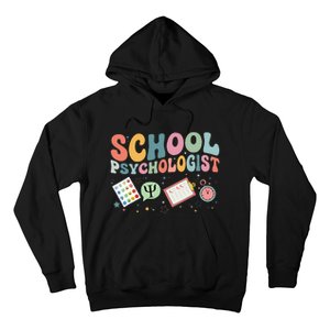 School Psychologist Groovy Psychology Teacher Hoodie