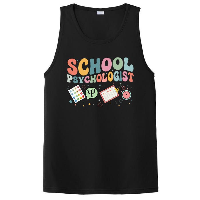 School Psychologist Groovy Psychology Teacher PosiCharge Competitor Tank