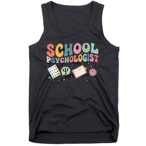 School Psychologist Groovy Psychology Teacher Tank Top