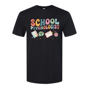 School Psychologist Groovy Psychology Teacher Softstyle CVC T-Shirt