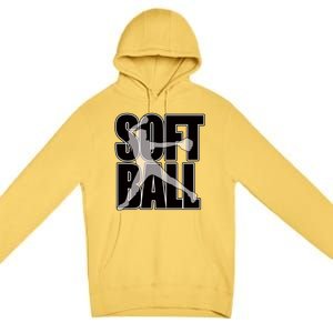 Softball Pitcher Great N Player Practice Cool Gift Premium Pullover Hoodie