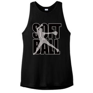 Softball Pitcher Great N Player Practice Cool Gift Ladies PosiCharge Tri-Blend Wicking Tank