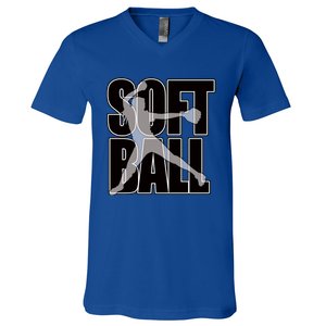 Softball Pitcher Great N Player Practice Cool Gift V-Neck T-Shirt