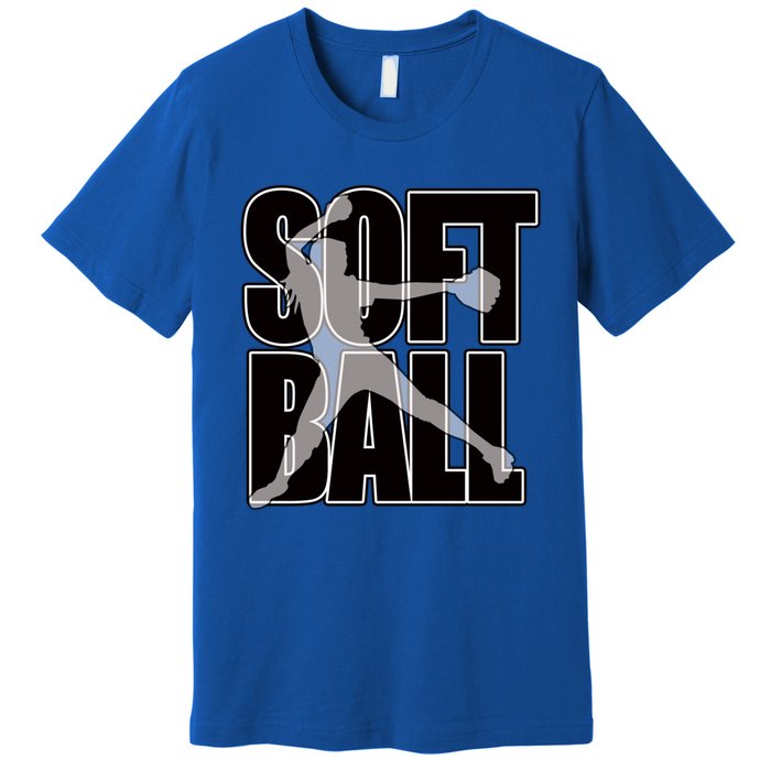 Softball Pitcher Great N Player Practice Cool Gift Premium T-Shirt