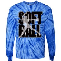 Softball Pitcher Great N Player Practice Cool Gift Tie-Dye Long Sleeve Shirt