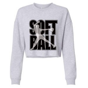 Softball Pitcher Great N Player Practice Cool Gift Cropped Pullover Crew