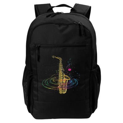 Sax Player Gift Idea Saxophonist Music Notes Saxophone Backpack