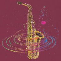 Sax Player Gift Idea Saxophonist Music Notes Saxophone 16oz Travel Tumbler