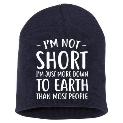 Short People Gifts Funny I'm Not Short Short Acrylic Beanie