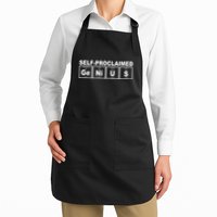 Self Proclaimed Genius Funny Periodic Table Apron