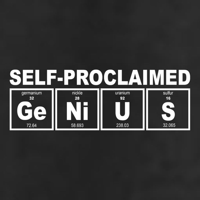 Self Proclaimed Genius Funny Periodic Table 25L Jumbo Tote