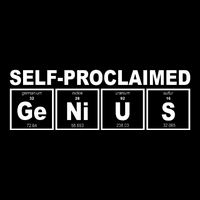 Self Proclaimed Genius Funny Periodic Table Women's V-Neck T-Shirt