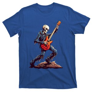 Skeleton Playing Guitar Rock And Roll Skeleton Hand Meaningful Gift T-Shirt