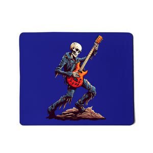 Skeleton Playing Guitar Rock And Roll Skeleton Hand Meaningful Gift Mousepad