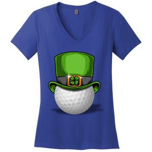 St Patrick's Golf Day Tee Beer Gift Women's V-Neck T-Shirt