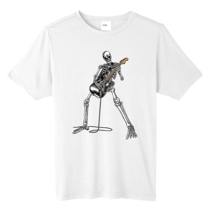 Skeleton Playing Guitar Rock And Roll Graphic Band Tall Fusion ChromaSoft Performance T-Shirt