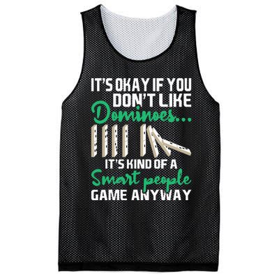 Smart People Game Anyway Dominoes Lover Domino Player Mesh Reversible Basketball Jersey Tank