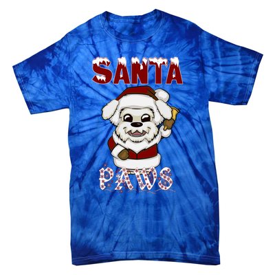 Santa Paws Gift Tie-Dye T-Shirt