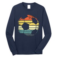 Soccer Player Gifts Funny Ball Retro Vintage Style Coach Long Sleeve Shirt