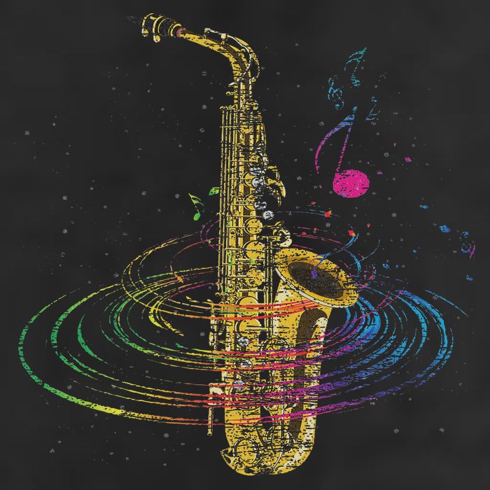 Sax Player Gift Idea Saxophonist Music Notes Saxophone Cool Comfort Performance Bucket Hat